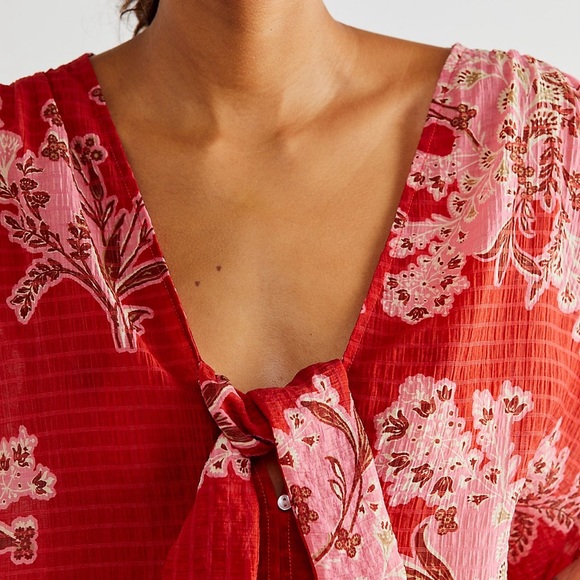 Free people jilly tie front top - Picture 3 of 4